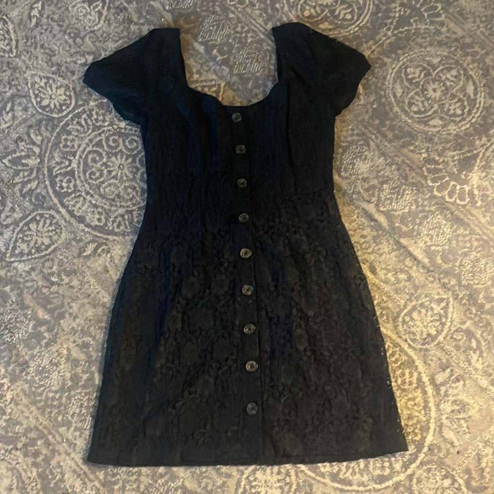 Abercrombie navy blue dress.